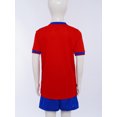 thumbnail image 4 of YiZYiF Kids Boys Football Set Pcs Quick Dry Gradient Jersey And Shortsteam Practice Costume Outdoor Tracksuits Red S, 4 of 7