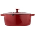 thumbnail image 2 of Cuisinart Chef's Classic Enameled Cast Iron 7-Quart Round Covered Casserole, Cardinal Red, 2 of 5