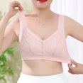 thumbnail image 3 of Besolor Plus Size Bras for Women Button Front Closure Wirefree Bralettes High Support Full Coverage Underwear, 3 of 3