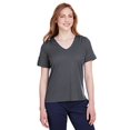 thumbnail image 1 of Ladies' CrownLux Performanceâ„¢ Plaited Rolled Sleeve Top DG20WB, 1 of 2