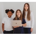 thumbnail image 4 of Unizone Uniforms Polo Piqué à Manches Courtes pour Filles (Grand, Blanc), 4 of 6