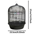 thumbnail image 3 of Hearth & Gear Bird Cage Round Portable Handrail Small Bird Cage Cage For Birds Bird Travel Cage For Lovebirds Conures 1pc Food Ready to Use Hanging for Multiple Birds for Window Post Boxes Outdoor, 3 of 6