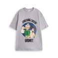 thumbnail image 3 of Wallace And Gromit Mens Grey Short Sleeve Long Leg Pyjama Set, 3 of 5