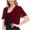 #03Wine Cardigan for Women, variant on yoeyez Cropped Cardigan for Women Summer Ladies Solid Color Chiffon Bolero Shrug Short Sleeve Cardigans for Evening Dress Beach Cover Up Black,2XL