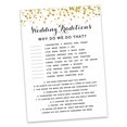 thumbnail image 2 of Inkdotpot Gold ConfettiWhy Do We Do That 50-Pack Bridal Wedding ShowerGameBachelorette Party ActivityGameCards, 2 of 7