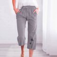 thumbnail image 2 of Pantalon à Jambe Grand pour Femmes Mode Pantalon Décontracté pour Femmes à Imprimé Élastique Ample Pantalon Droit à Jambe Grand avec Poche Pantalon à Jambe Grand Femmes Pantalon à Jambe Grand pour Femmes Pantalon à Jambe Droite Femmes, 2 of 5