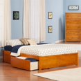 thumbnail image 2 of Atlantic Furniture Concord Lit de Plate-Forme de Rangement Urbain Très Grand en Caramel, 2 of 4