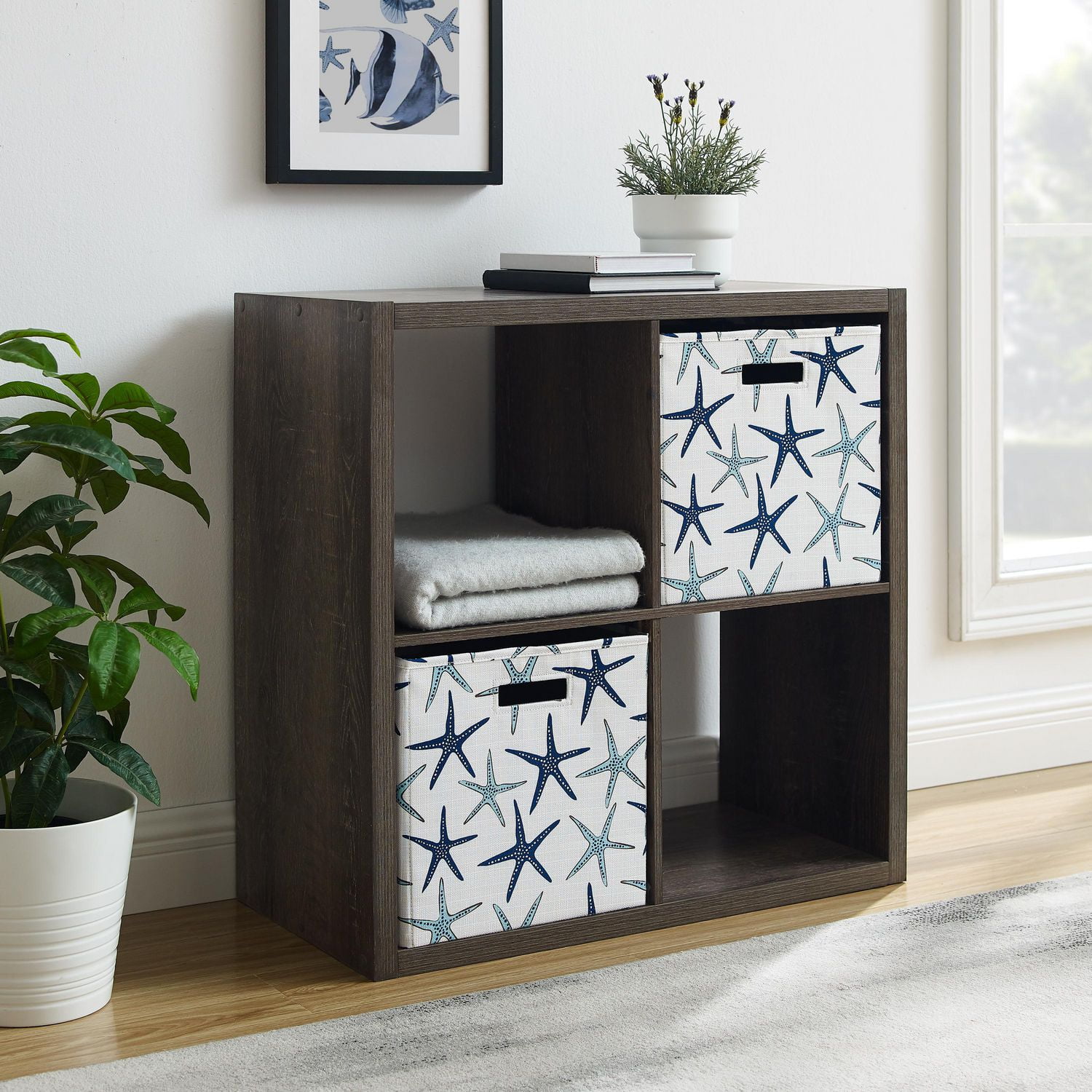 Gorham 4 Cubby Armoire de rangement en Espresso