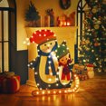 thumbnail image 1 of Gymax Pre-Lit LED Light up Penguins Christmas Lighted Decoration Indoor Outdoor, 1 of 4