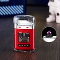 thumbnail image 4 of Bdday Briquet d'Extérieur Briquets Électriques Briquets USB Rechargeables Briquets Cool avec Lumière pour Camping Randonnée Aventure, 4 of 7