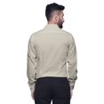 thumbnail image 4 of BESTMAN Chemises Habillées Imprimées pour Hommes Col Écarté Chemise en Coton, 4 of 5
