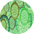 thumbnail image 1 of Ahgly Company Tapis d'Intérieur Lavable en Machine Carré Vert, 3 Pieds Carré, 1 of 7