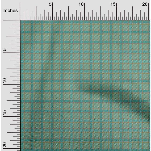 oneOone Viscose Jersey Fabric Tartan Check Printed Fabric 1 Yard 60 Inch Wide