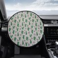 thumbnail image 4 of Car Steering Wheel Sunshade Cover For Uv Protection Green Plastic 18.11 X 18.11 X 0.20 Inches Hanging Heat Shield For Vehicle Interior, 4 of 6