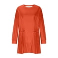 thumbnail image 4 of Chandail en Molleton Surdimensionné pour Femmes Col Rond Manches Longues Pull Décontracté Confortable Tenues de Mode Automne Vêtements 2024, 4 of 6