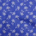 thumbnail image 1 of oneOone Georgette Viscose Blue Fabric Asian Block Craft Projects Decor Fabric Printed By The Yard 42 Inch Wide, 1 of 4