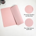 thumbnail image 4 of Faux Leather Table Runner Placemats, Double Sided Heat Insulating Table Mats, Western Style Dining Protection Mat 43x30cm, 4 of 7