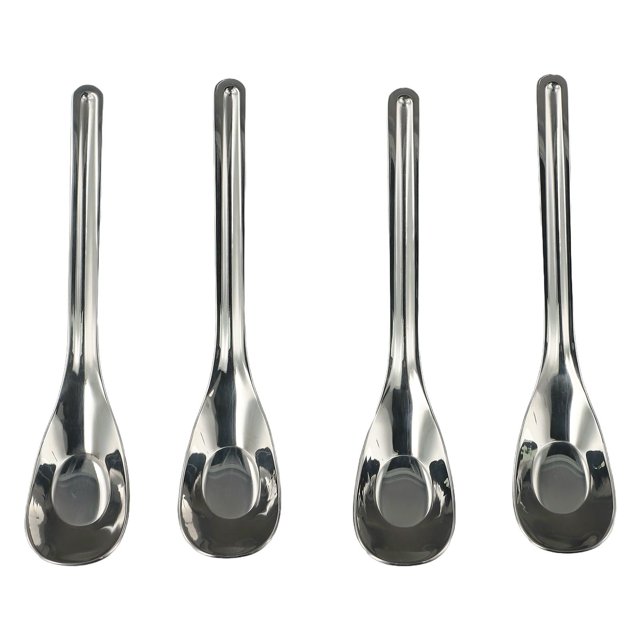 4pcs Sturdy 316 Stainless Steel Spoons: Stylish, Comfortable and Versatile!