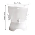 thumbnail image 3 of 1PC Blue Juice Beverage Dispenser For Fridge Rotating Plastic Drink Dispenser With Spigot 3Grids Cold Kettle Refrigerator Iced Lemonade Containers For Daily Detachable Drink Dispenser White, 3 of 9