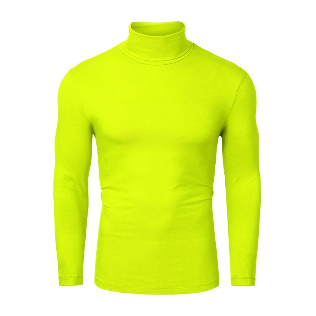 INSPIRE CHIC Men's Pullover Turtle Neck Long Sleeves Stretchy Slim Fit Tops