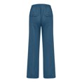 thumbnail image 3 of MAWCLOS Men Trousers Elastic Waist Sweatpants Drawstring Pants Baggy Party Solid Lounge Sky Blue 3XL, 3 of 9
