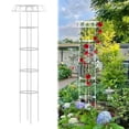 thumbnail image 2 of Tiezhimi Cap Design Plant Rack 25.4 cm Plastic Lattice Support Cage For Climbing Vines, 2 of 9