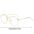 thumbnail image 2 of Classic Small Round Unisex Eyewear Lightweight Transparent Lens Glasses for Outdoor Activities and Daily Use, 2 of 2