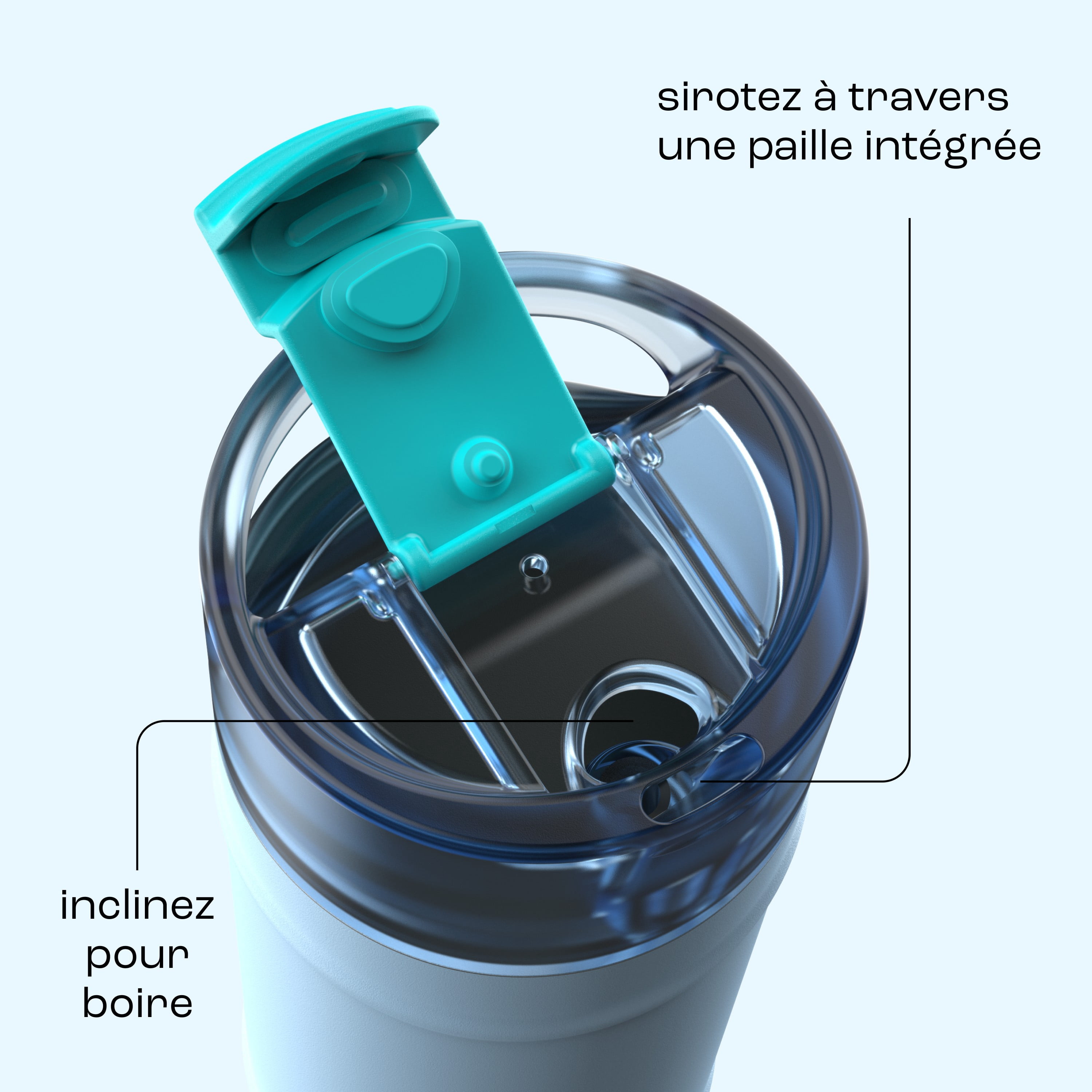 bubba Dualsip Water Bottle with Straw & 2-Way Lid, 18 oz (532 ml), Leakproof Stainless Steel Tumbler, Reusable, Dishwasher Safe, Lead & BPA-Free