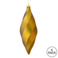thumbnail image 2 of Vickerman M183114M 8 in. Olive Matte Swirl Finial Ornament  6 per Bag, 2 of 3