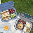 thumbnail image 2 of Bentgo (2-Pack) Chill Max Lunch Box Mixed Colour - Included Ice Pack Keeps Food Cold; 5-Cup Capacity for Adults&Ages 8+, 3 or 4 Compartment Bento Box, BPA-Free, Dishwasher Safe (Fog & Deep Teal/Blue), 2 of 7