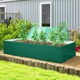 thumbnail image 2 of Outsunny Galvanized Raised Garden Bed, 8' x 4' x 2' Planter Box, Green, 2 of 10