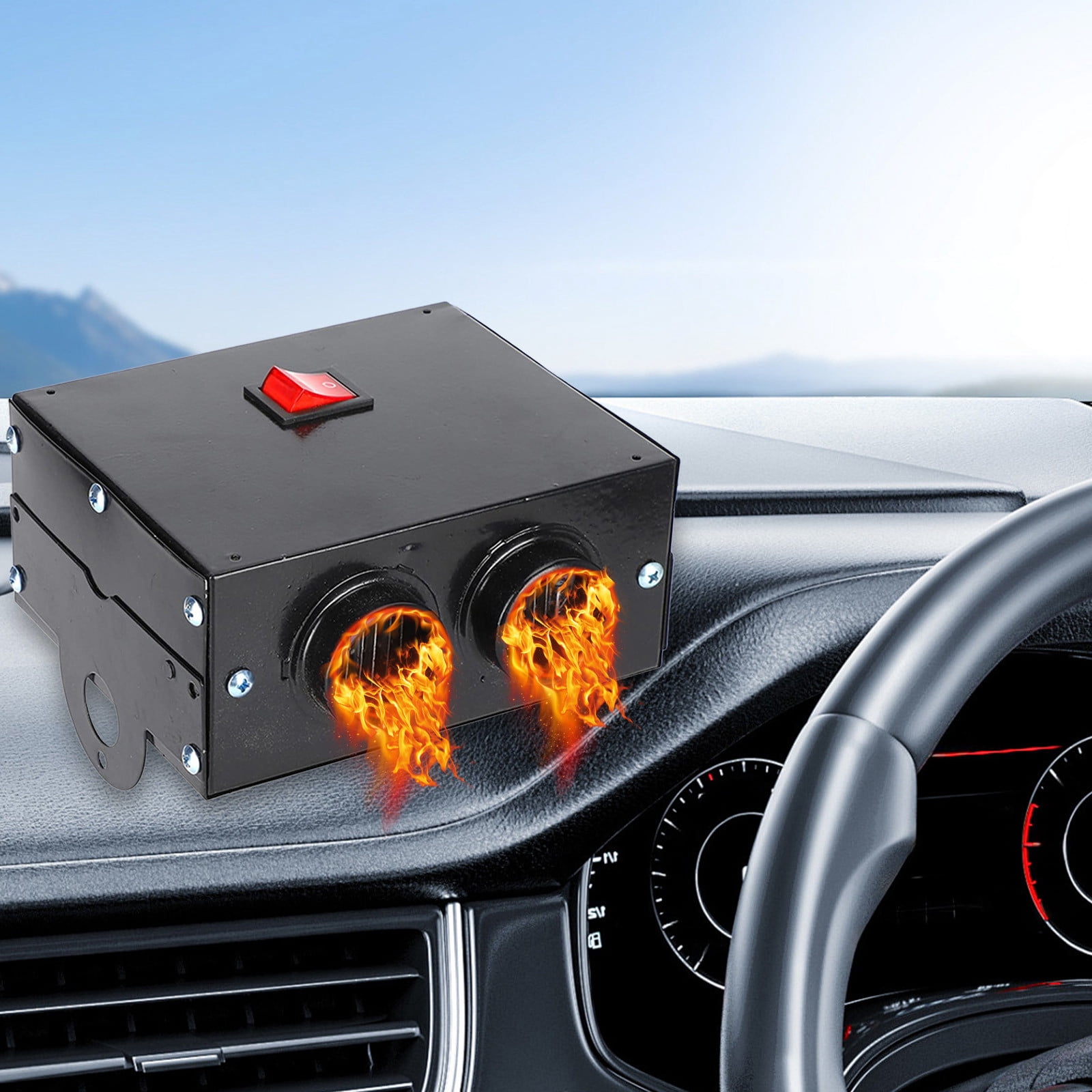 TIMIFIS Automobile Heater Car Mounted Heater 12V24V Atmospheric Warm Consciousness Truck for Fast Heating Defrosting and Defogging in Winter Essentiales for Car Use Other Exterior Accessories