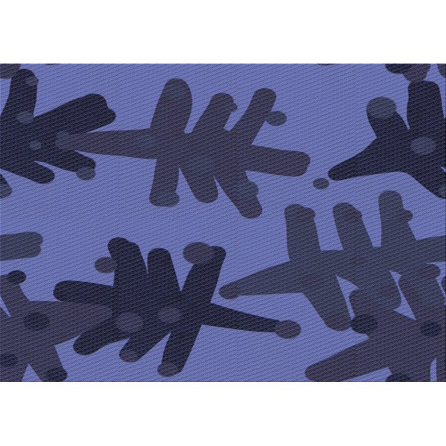 Ahgly Company Tapis d'Intérieur Lavables en Machine à l'Aide d'Un Rectangle de Transition Bleu Ardoise Foncé, 7' x 9'