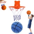thumbnail image 4 of BKER Silent Basketball Set And Net Bag 3 Pieces/set Including 1 Silent Basketball 1 Basketball Stand And 1 Basketball Net Bag With No Noise During Basketball Dribbling, 4 of 5