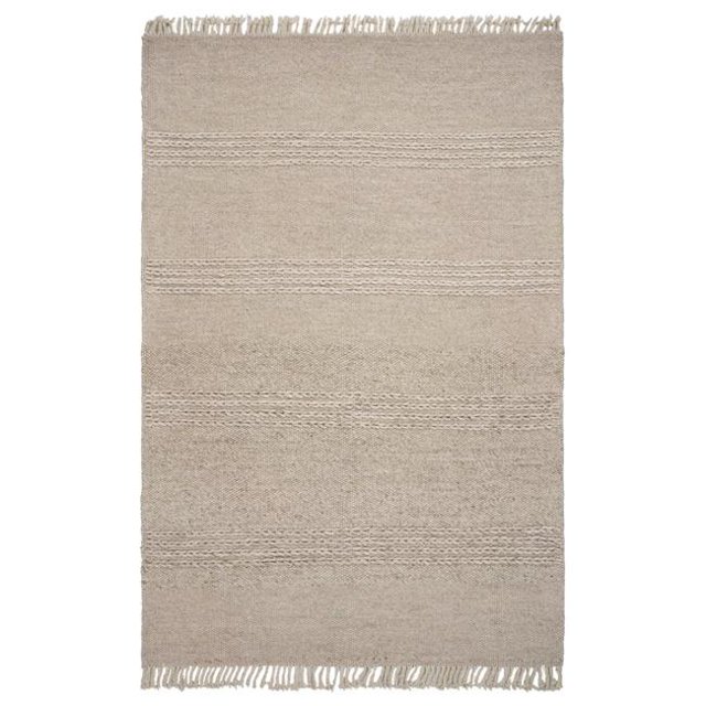 HomeRoots 353053 5 x 8 ft. Wool Natural Area Rug