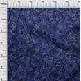 thumbnail image 3 of oneOone Cotton Jersey Blue Fabric Abstract Craft Projects Decor Fabric Printed By The Yard 58 Inch Wide, 3 of 4