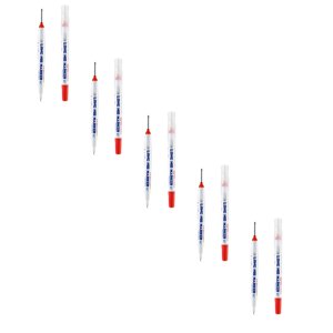Mise à niveau Long Head marqueur de trou profond Stylos de marquage d'encre de menuiserie Stylo de construction de stylo de menuisier coloré Outil pour le travail du bois de salle de bains .5ml*5