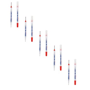 Cqxid Pencil Curler Under $5 Pen Upgrade Long Head Deep Hole Marker Markers Carpenter Ink Marker Pens Colorful Carpenter Pen Construction Markers Tool For Bathroom Woodworking .5ml*5