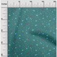 thumbnail image 2 of oneOone Coton Flex Vert Sarcelle Foncé Tissu Enfants Espace Matière de Robe Tissu Imprimé Tissu au Mètre 40 Pouces de Large, 2 of 4