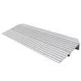thumbnail image 1 of Rampe de Seuil de Mobilité en Aluminium à Ressort Argenté de 2-1/4 Po de Hauteur pour Fauteuils Roulants, Trottinettes et Chaises Électriques, 1 of 4
