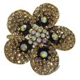 thumbnail image 1 of Designer Jewelry BG221G Crystal Flower Bangle Bracelet  Cuff, 1 of 1