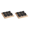 thumbnail image 3 of kurtrusly Wood Earring Card Holder w/ Tray Jewelry Display for Accessory 6 Pair Black 2Set, 3 of 6