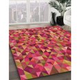 thumbnail image 3 of Ahgly Tapis Rectangulaire Lavable en Machine Intérieur Transitionnel Rouge Cramoisi, 5 Pieds x 7 Pieds, 3 of 7