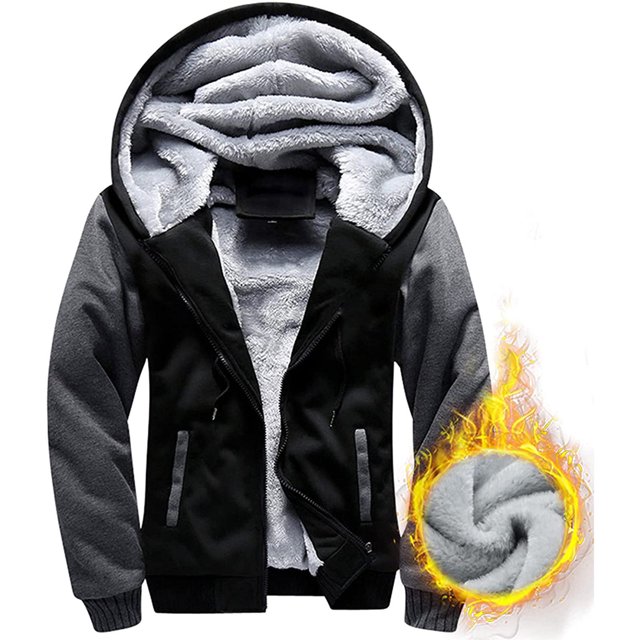 Mikilon Veste Décontractée Ample pour Hommes Automne et Hiver Couleur Unie