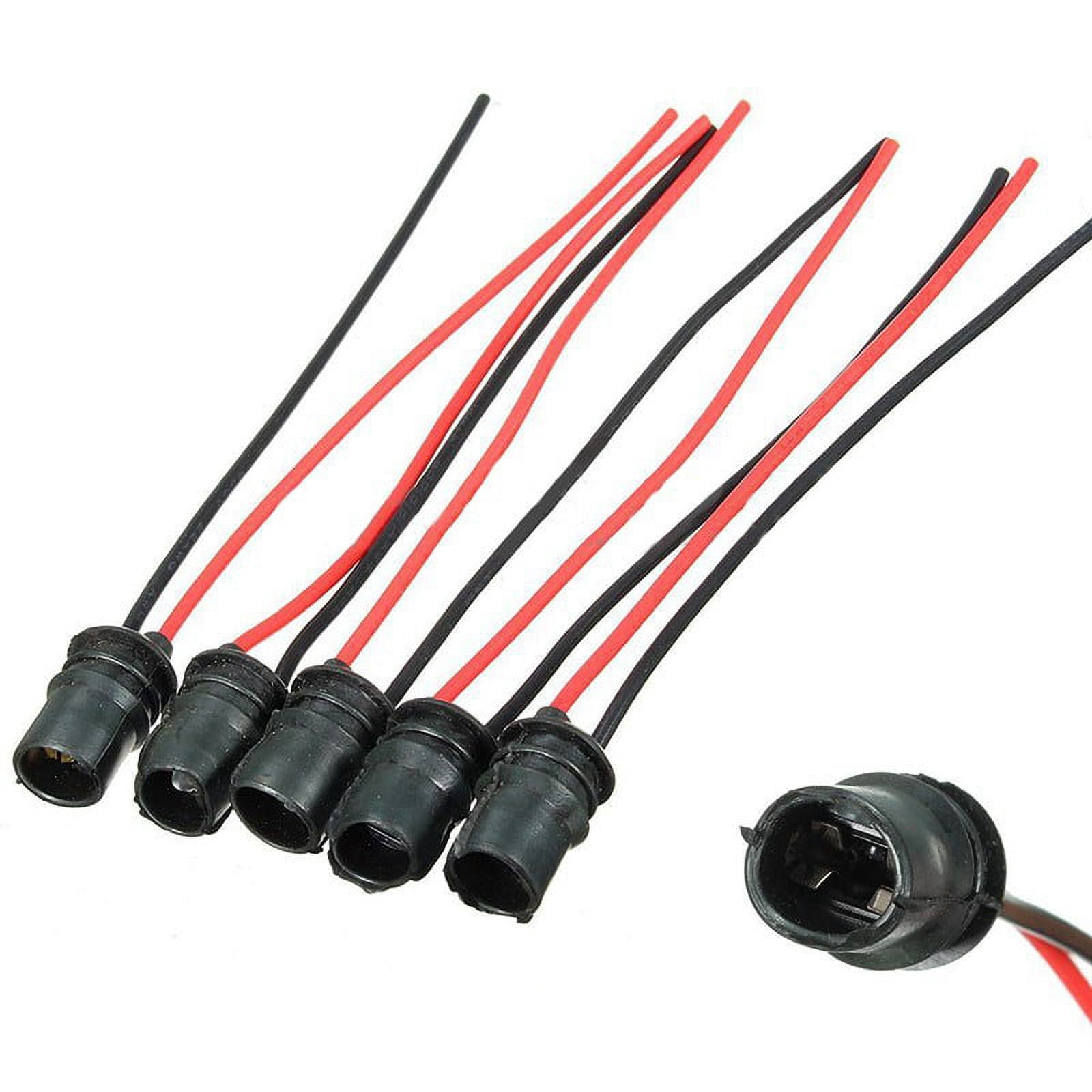 10 Pcs Caoutchouc T10 W5W Ampoule de Voiture Auto Douille Ronde Support de Lampe Base Connecteur