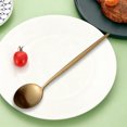 thumbnail image 4 of Linnome Stainless Steel Coffee Spoon for Iced Tea Long Handled Stirring Spoon Tree Branch Pattern Dishwasher Safe 8.27 Inch, 4 of 6