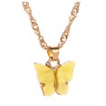 thumbnail image 3 of Jusqu'à 65 % de Rabais sur les Colliers SMihono pour Femmes Collier Papillon Doux Chaîne de Clavicule en Acrylique, 3 of 6