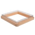 thumbnail image 1 of Wooden Knitting Loom Square Weaving Board Wooden DIY Board Mini Knitting Board for Crafting Hats Scarves and Shawls Weaving Tool for Beginners and Experts Knitting Tools, 1 of 6