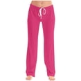 thumbnail image 1 of FAIWAD Pantalon de Pyjama Femme Décontracté Confortable Ample Pantalon de Maison Extensible à Cordon Bas de Pyjama Pantalon Tenue d'Intérieur, 1 of 5