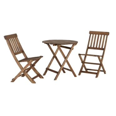 Ensemble de café extérieur en teck